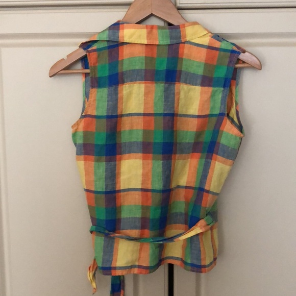 Ralph Lauren linen wrap top - Picture 4 of 4